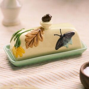 The Faye Icon Stoneware Butter Dish Anthro